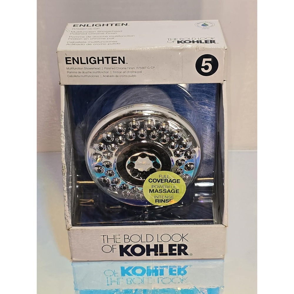 Kohler Enlighten‎ 5-Spray Multifunction Showerhead Polished Chrome NIB